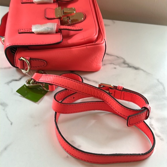 New- Lola Avenue “Lia” Kate Spade bright color Satchel with Gold-Tone Accents - Picture 5 of 17